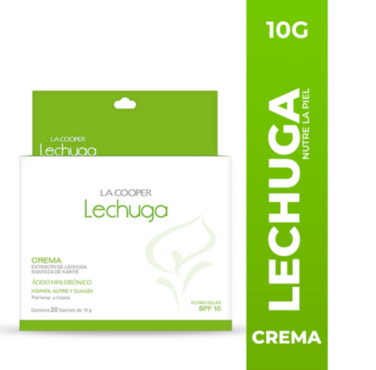 Box Crema sachets lechuga hidratación