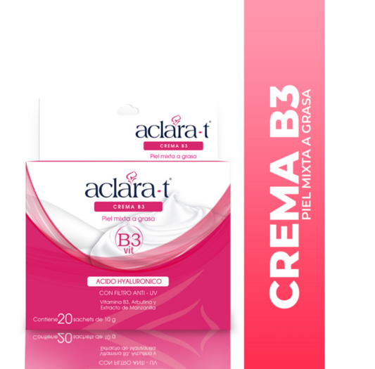 Box crema B3 sachets piel mixta grasa