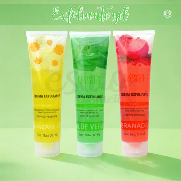 Exfoliante en gel 300ml flower secret